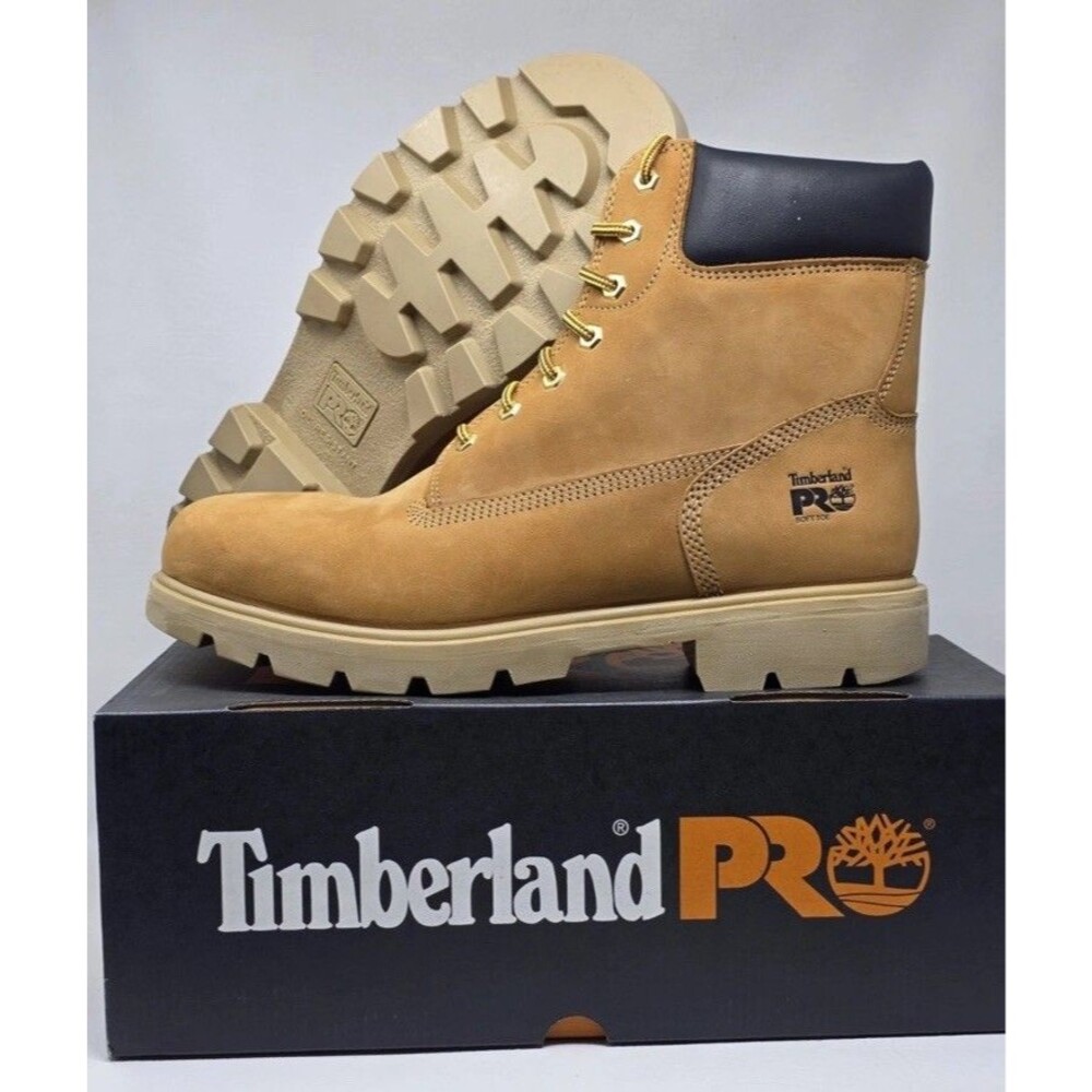 Timberland Pro Sawhorse 6" Size 13M Mens Soft Toe Boot Wheat TB1A223J 231 New